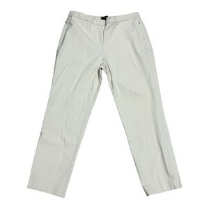 Theory Basic Pull-On Pants Women’s Size 6 Approach Twill Ivory White